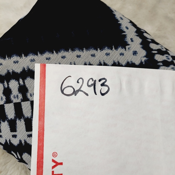 Adrianna Papell Navy Blue Multicolor Crepe Ikat Maxi Dress P6293 - Picture 11 of 11